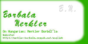 borbala merkler business card